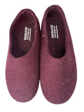 KYRGIES Wool Felt Slippers Unisex M 9-9.5, W 11.5-12